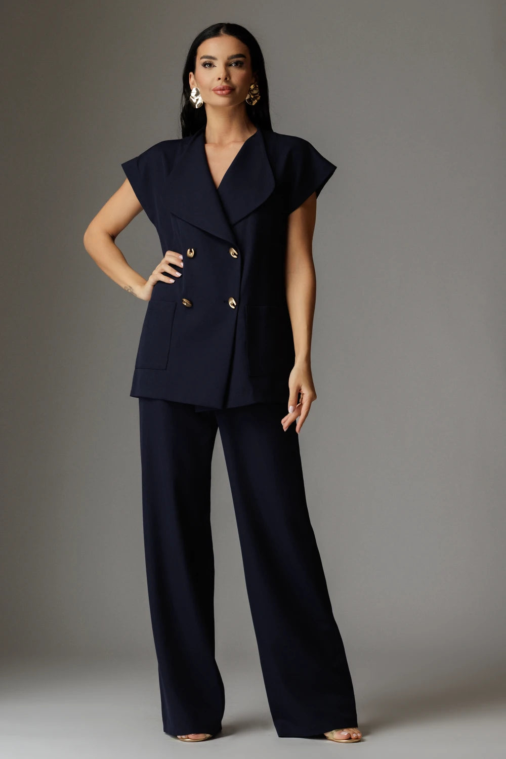 Compleu Beatrice Elegant Albastru