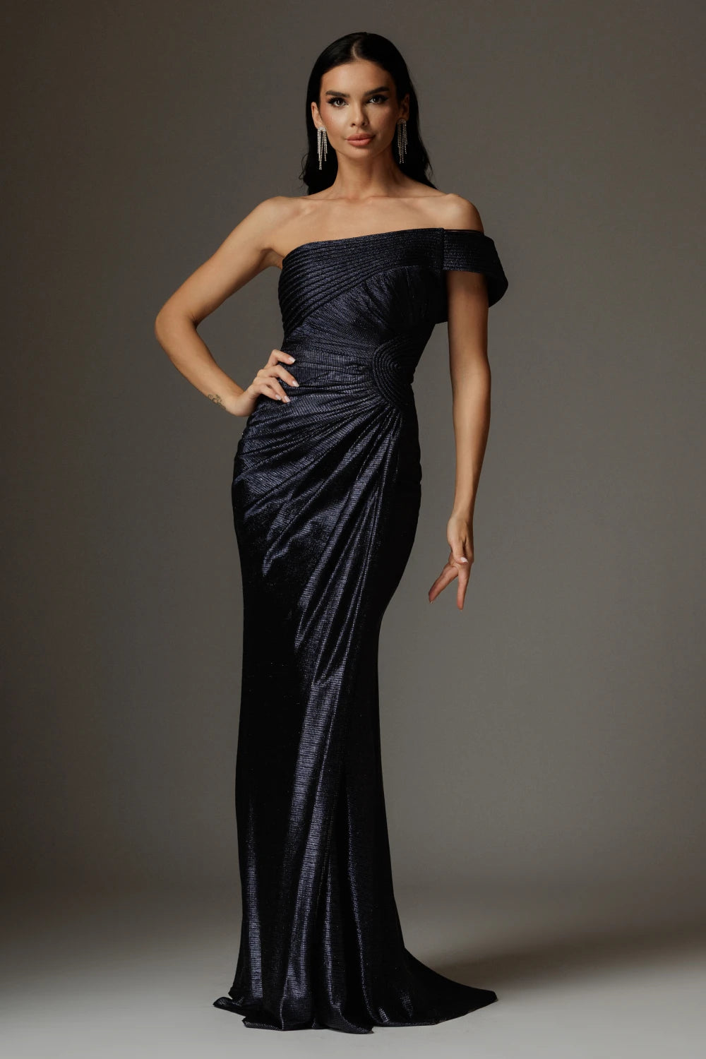 Rochie Anca bleumarin eleganta