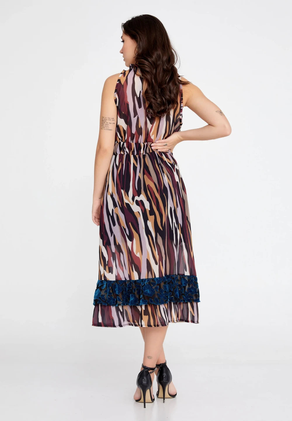 Rochie Aniko bordo 3