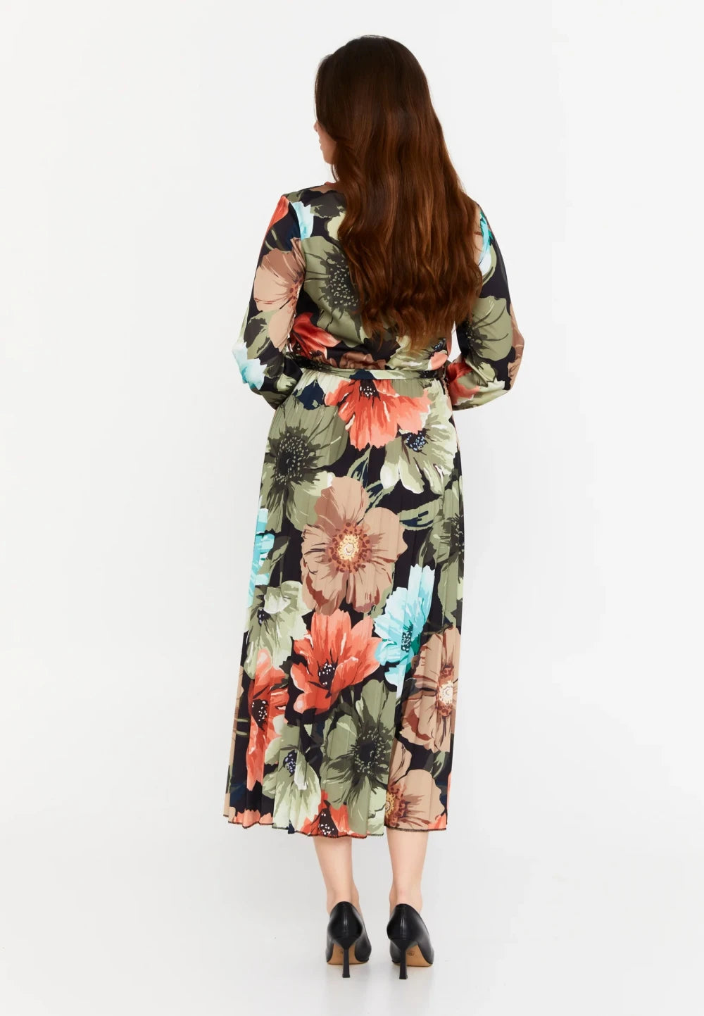 Rochie Briana cu imprimeu multicolor 3