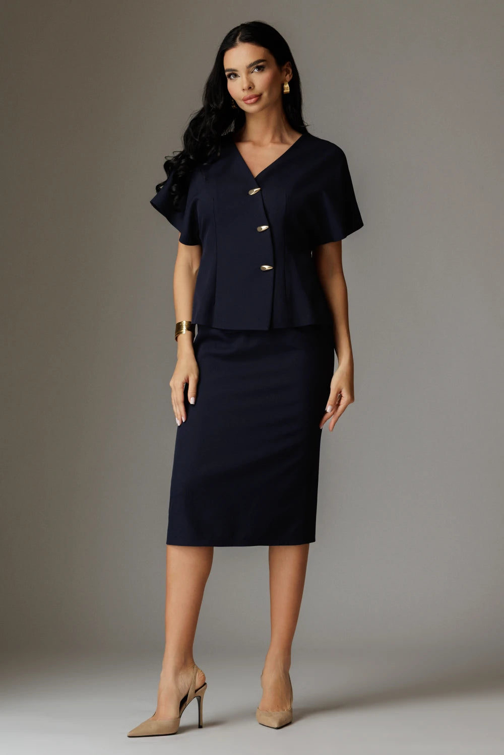 Rochie Cassandra Elegant Bleumarin
