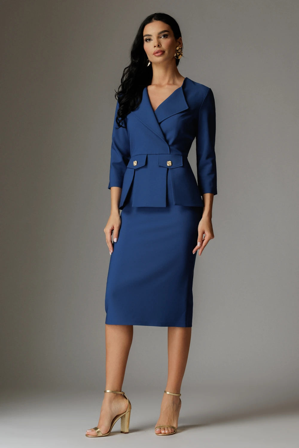 Rochie Elena Eleganta Albastru