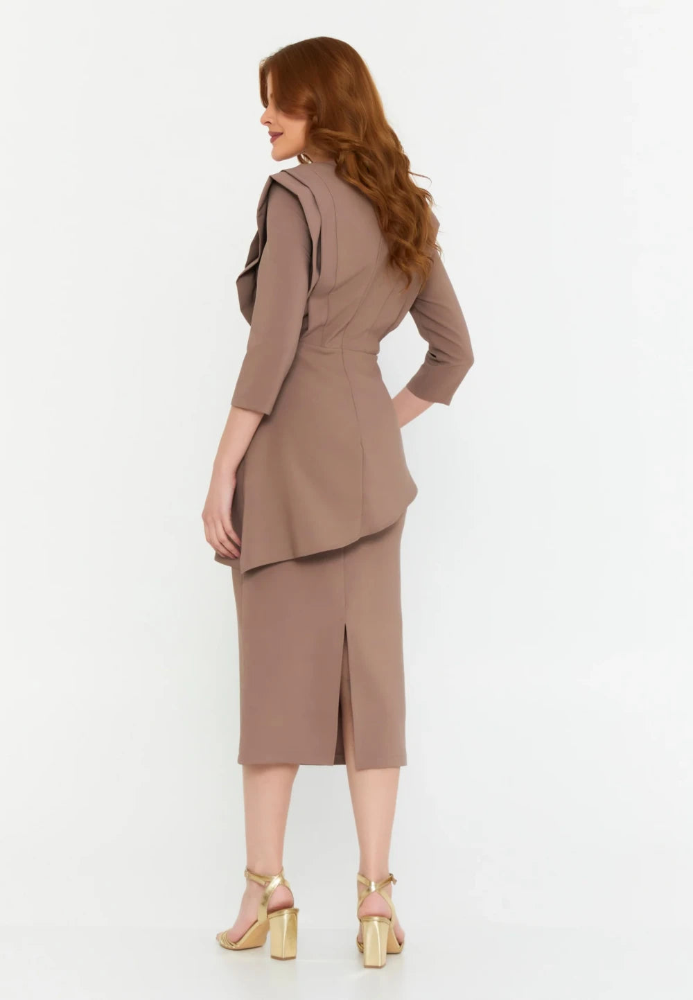 Rochie Ines crem-roze 3