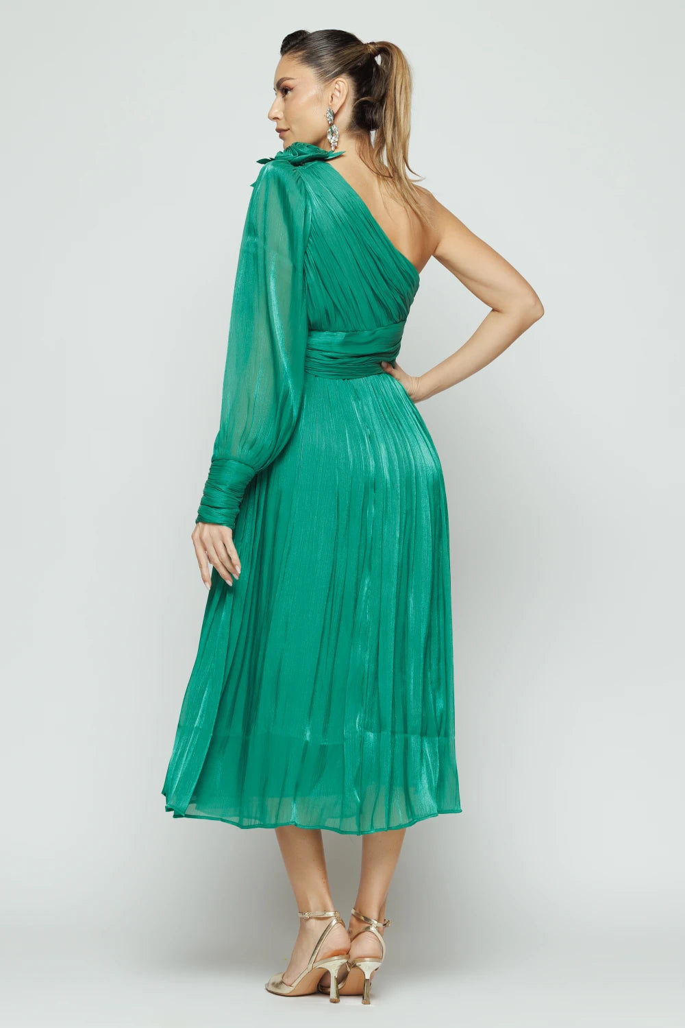Rochie Isra verde 4