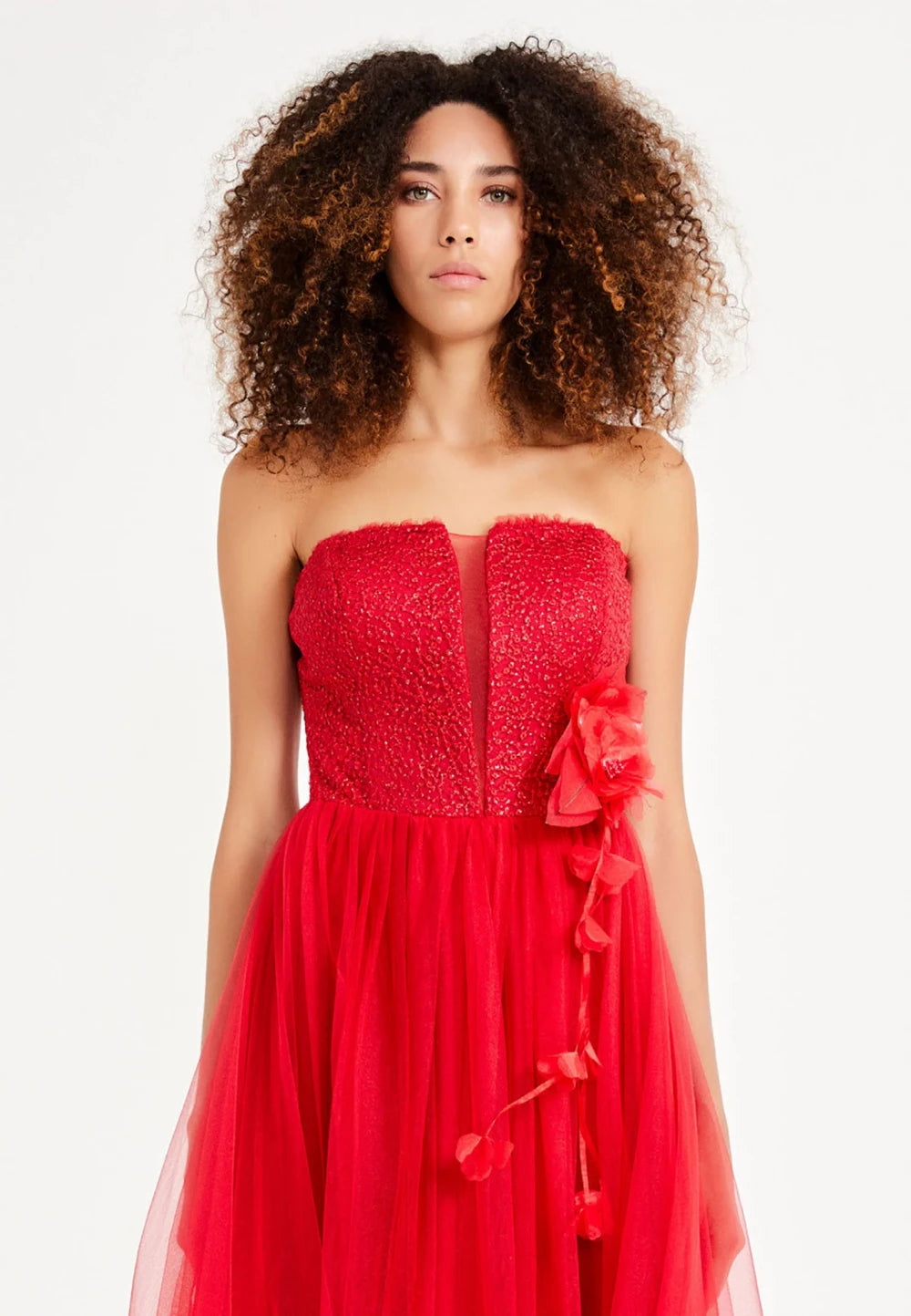 Rochie Lungă Roșie Elegantă pentru Gală și Evenimente Speciale cu Bustieră Tip Corset – Kaia 3