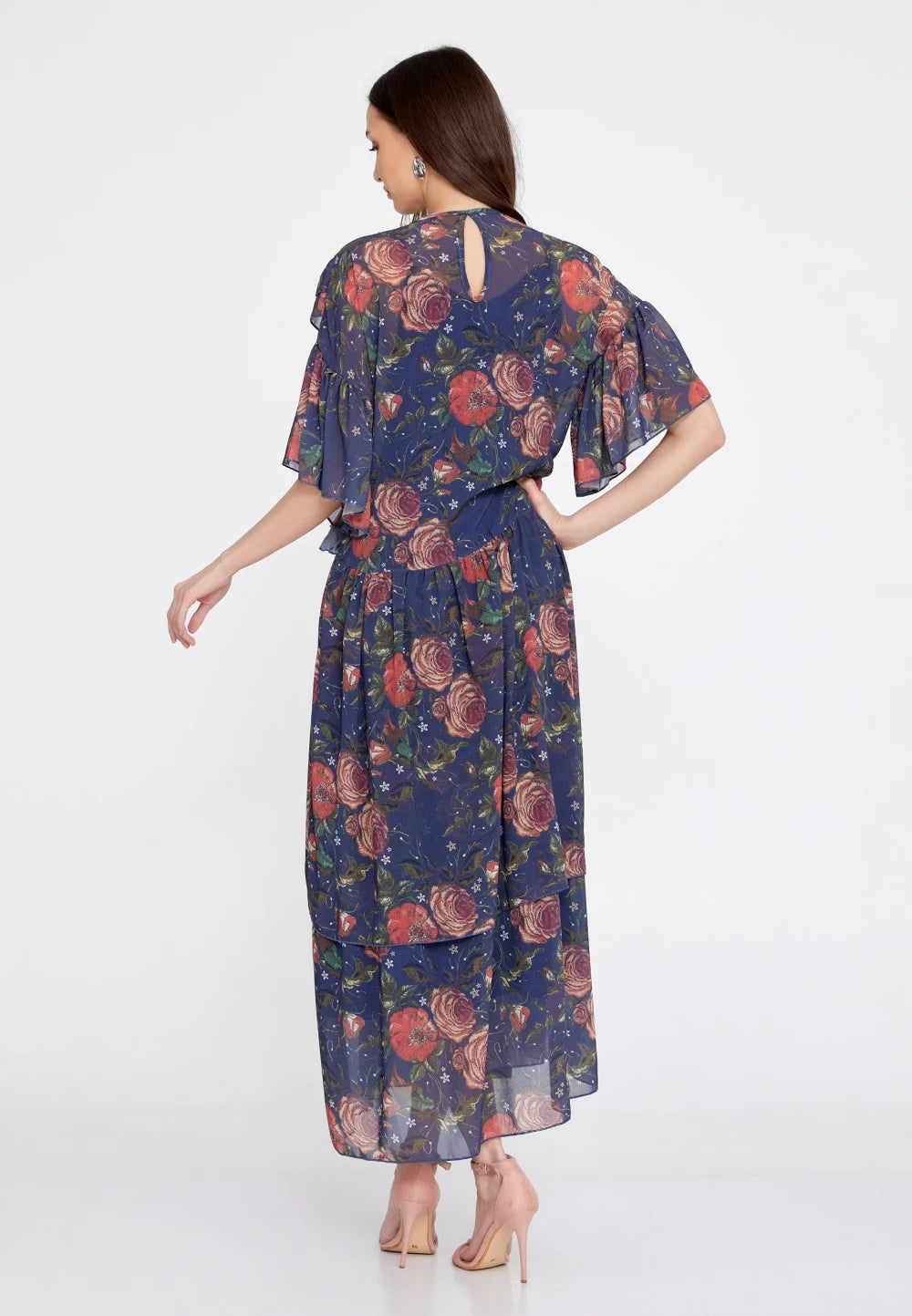 Rochie Katinca cu imprimeu albastru 3