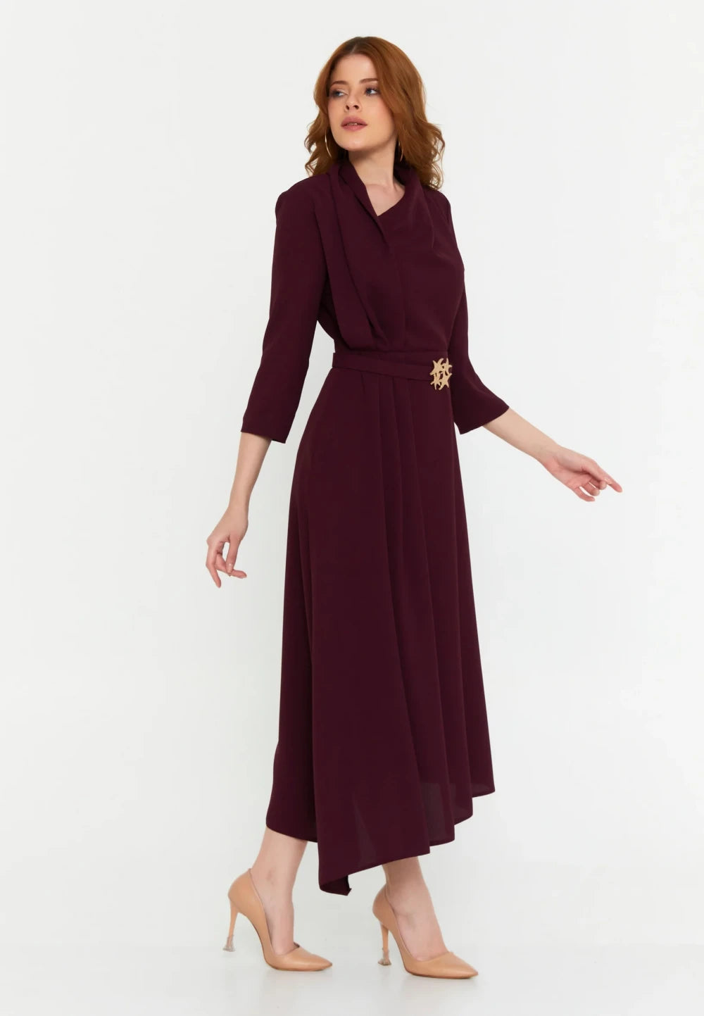 Rochie Kendall bordo 4