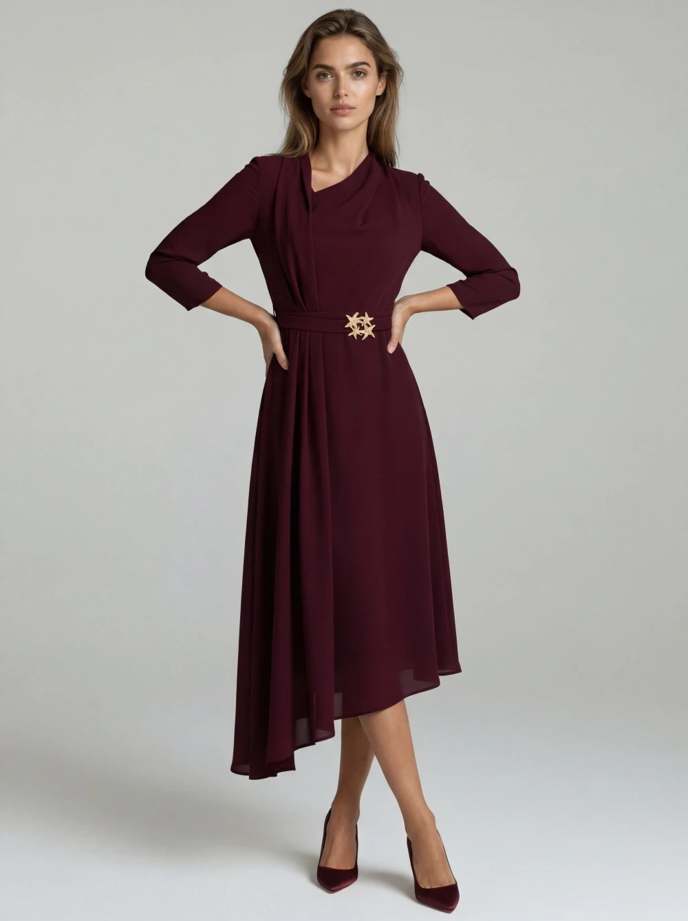 Rochie Kendall bordo