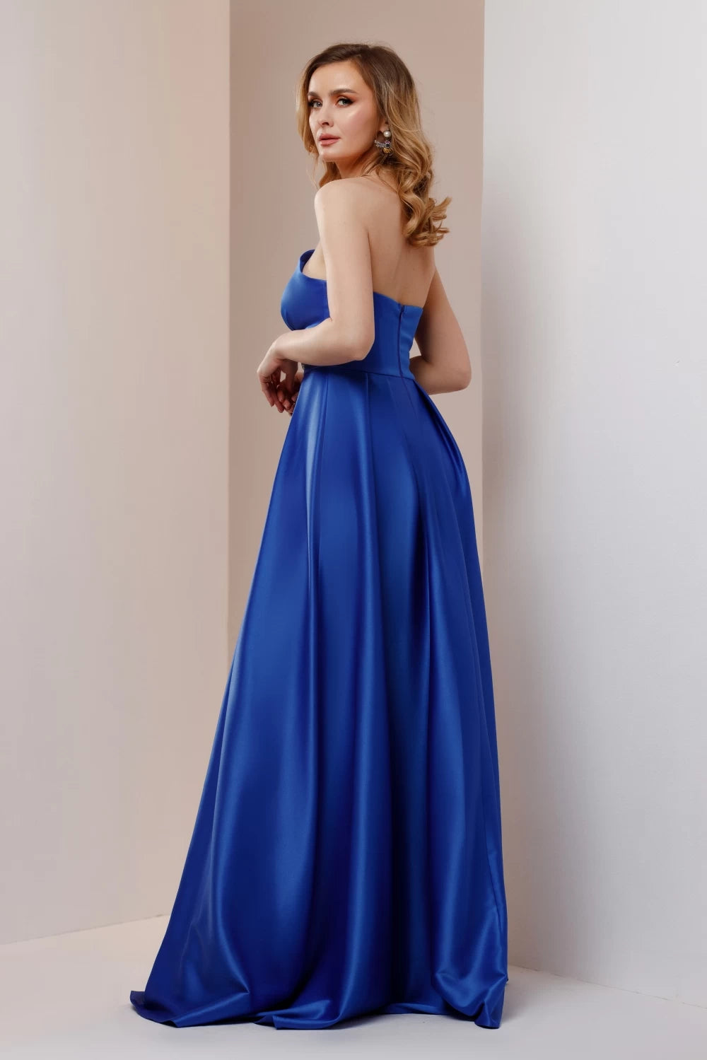 Rochie lunga Caterine albastra 6