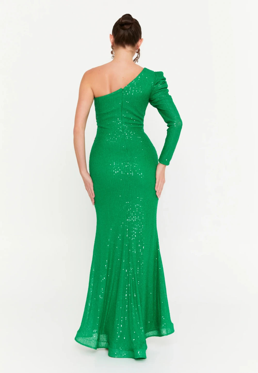 Rochie lunga Chantal verde 3
