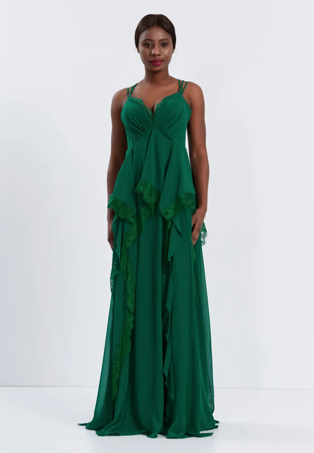 Rochie lunga Luna verde 2