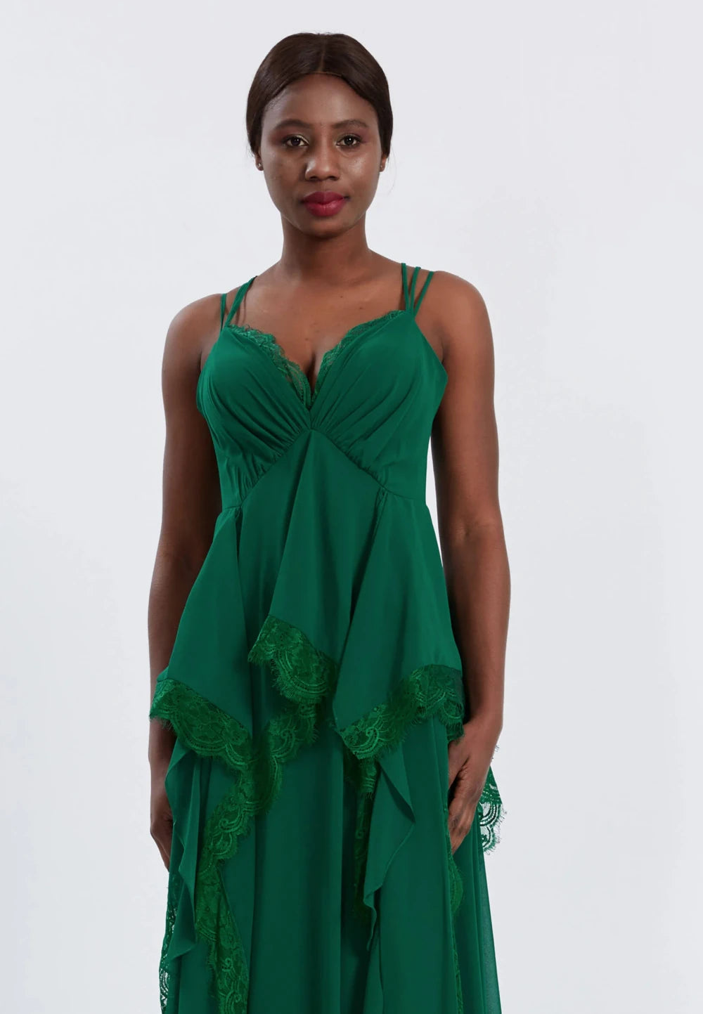 Rochie lunga Luna verde 3