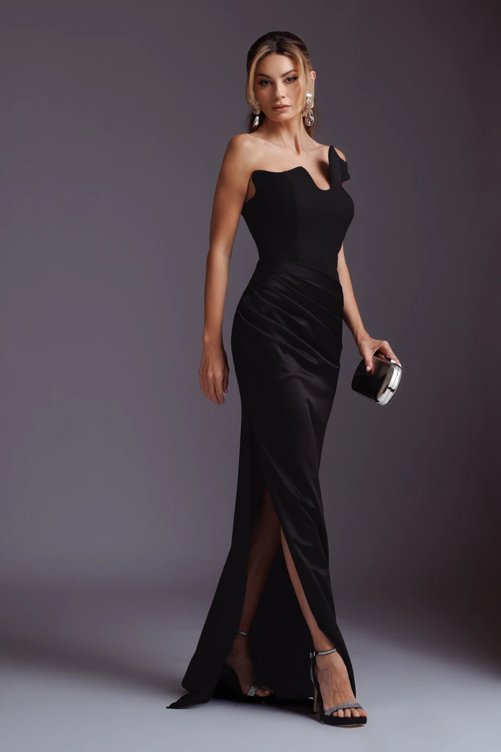 Rochie lunga Maja neagra 4