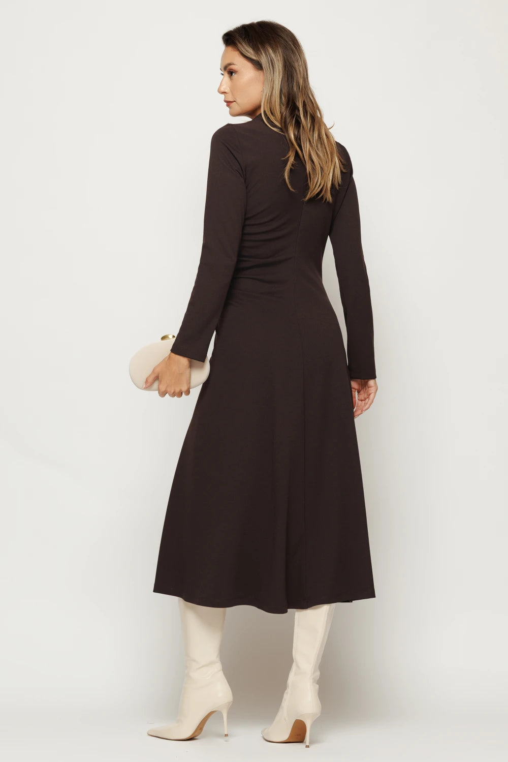 Rochie Mirelle maro 3