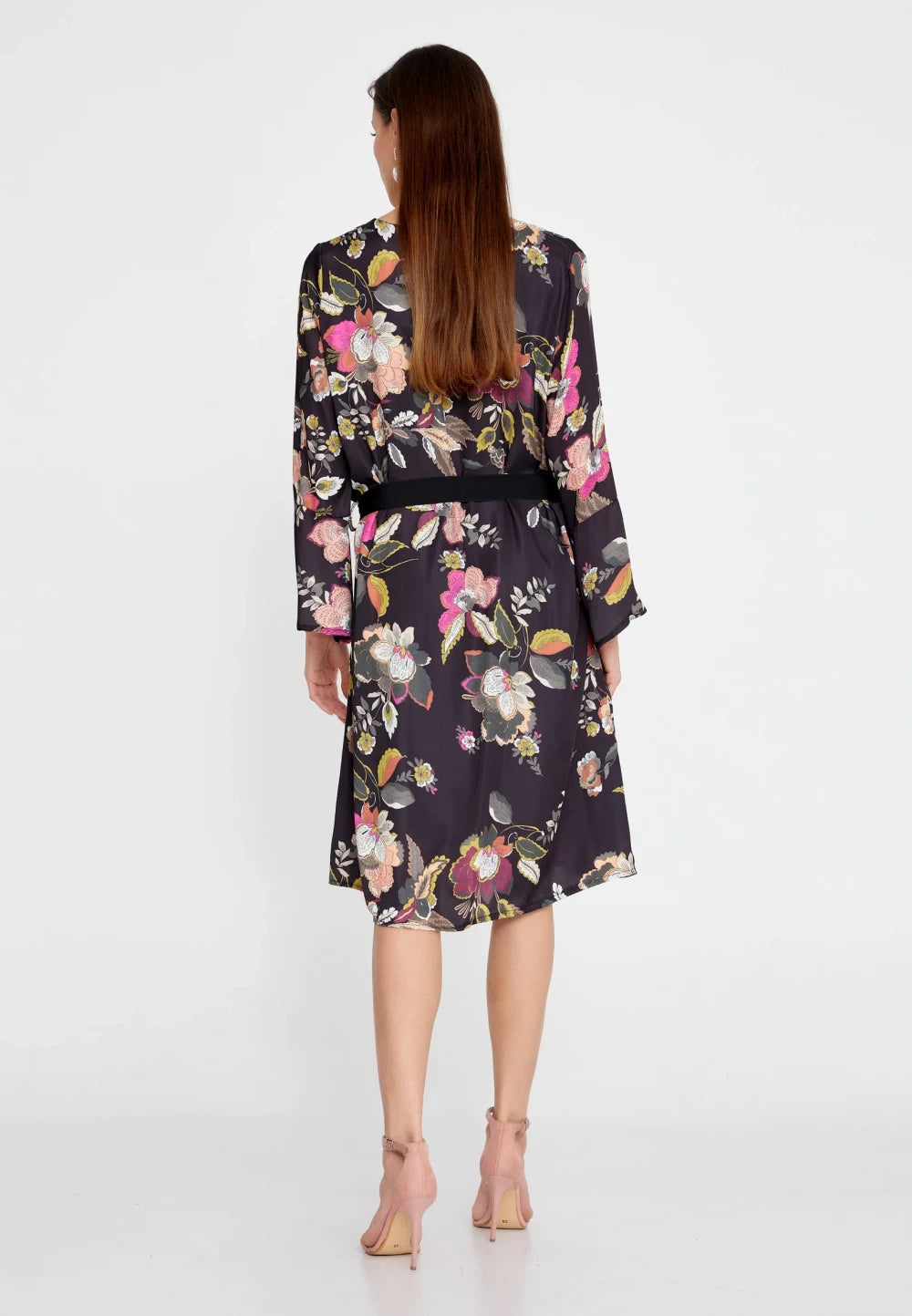 Rochie Monique cu imprimeu negru 3