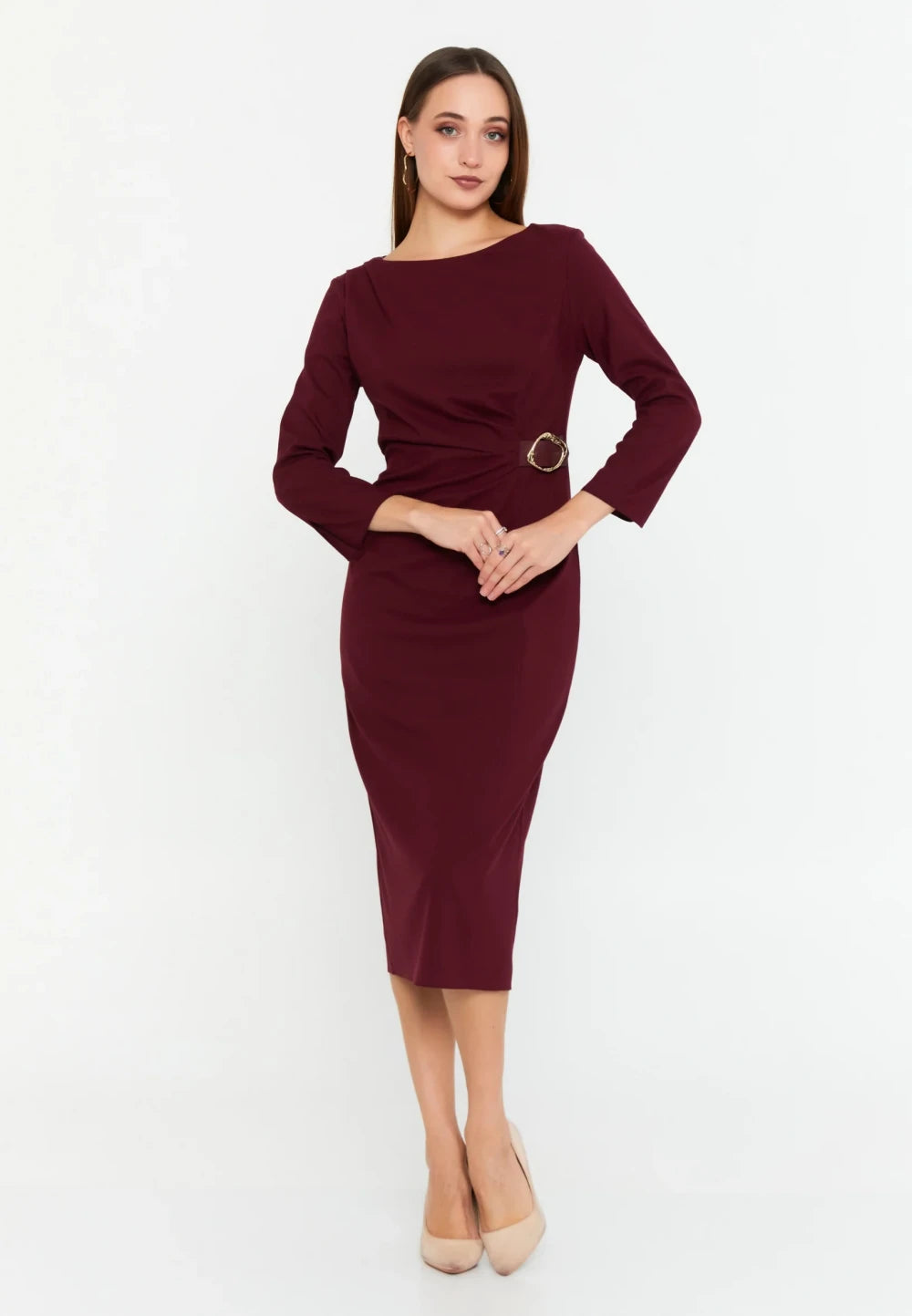 Rochie Nicola bordo 2