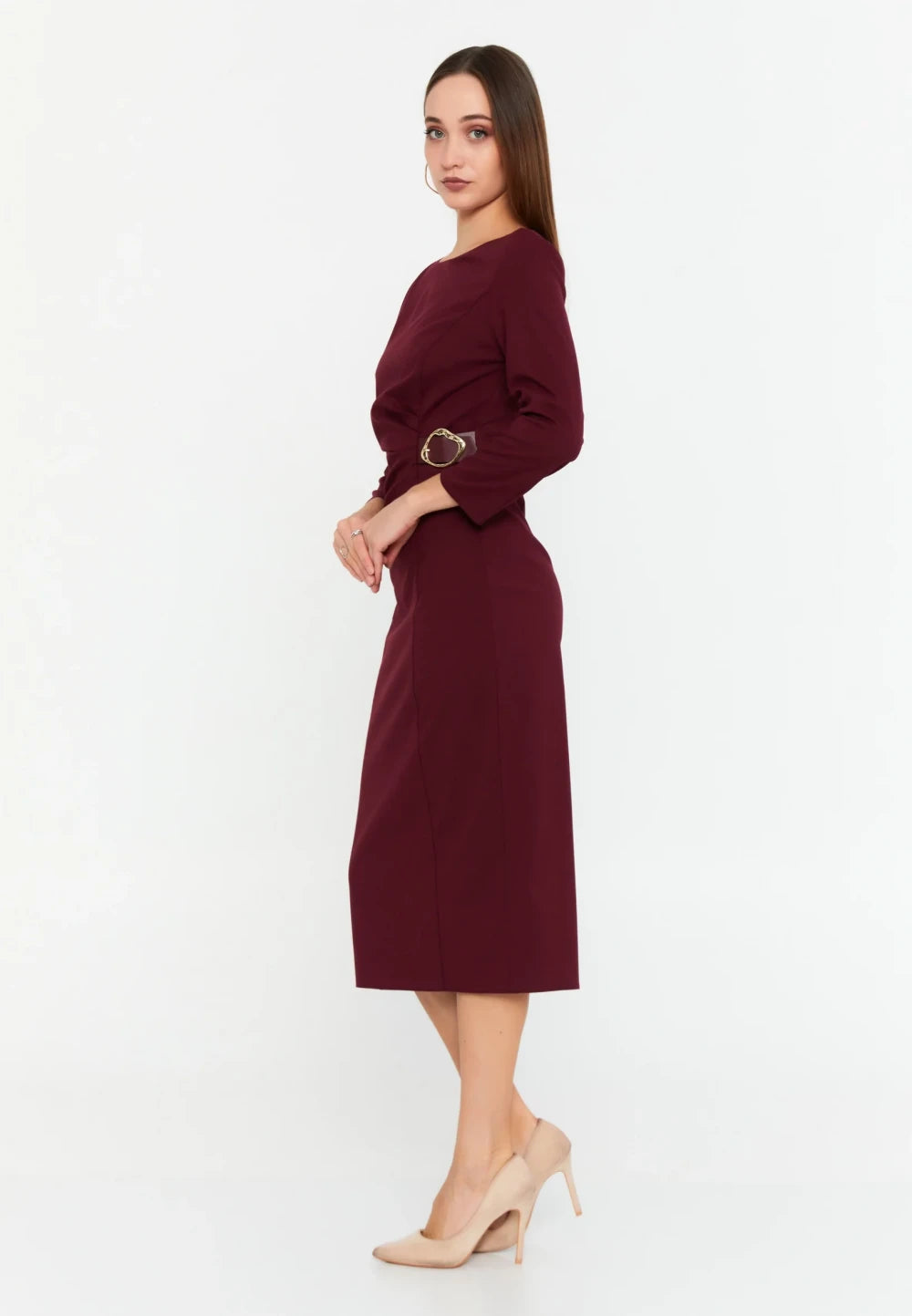 Rochie Nicola bordo 4