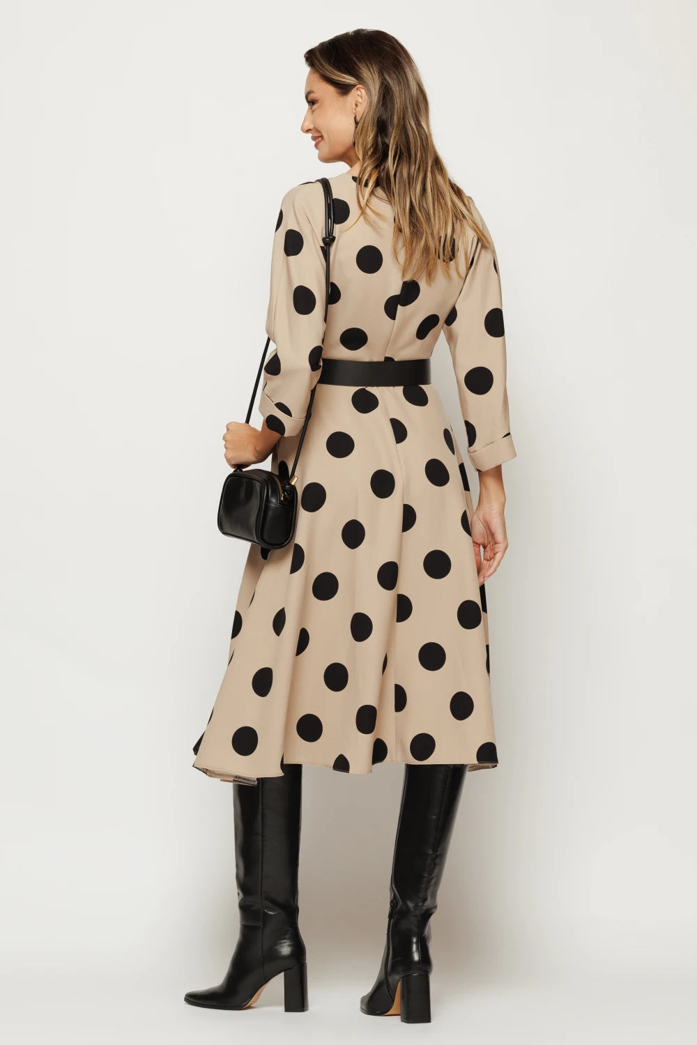 Rochie Nolia bej cu buline 2