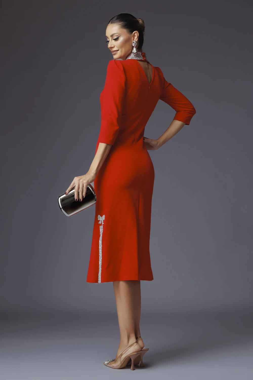 Rochie Pilar rosie 2