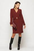 Rochie Tesia bordo
