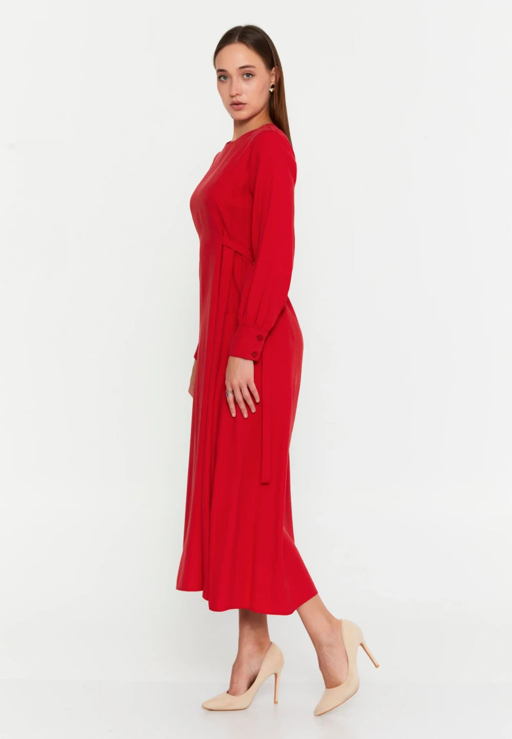 Rochie Verona rosie 4