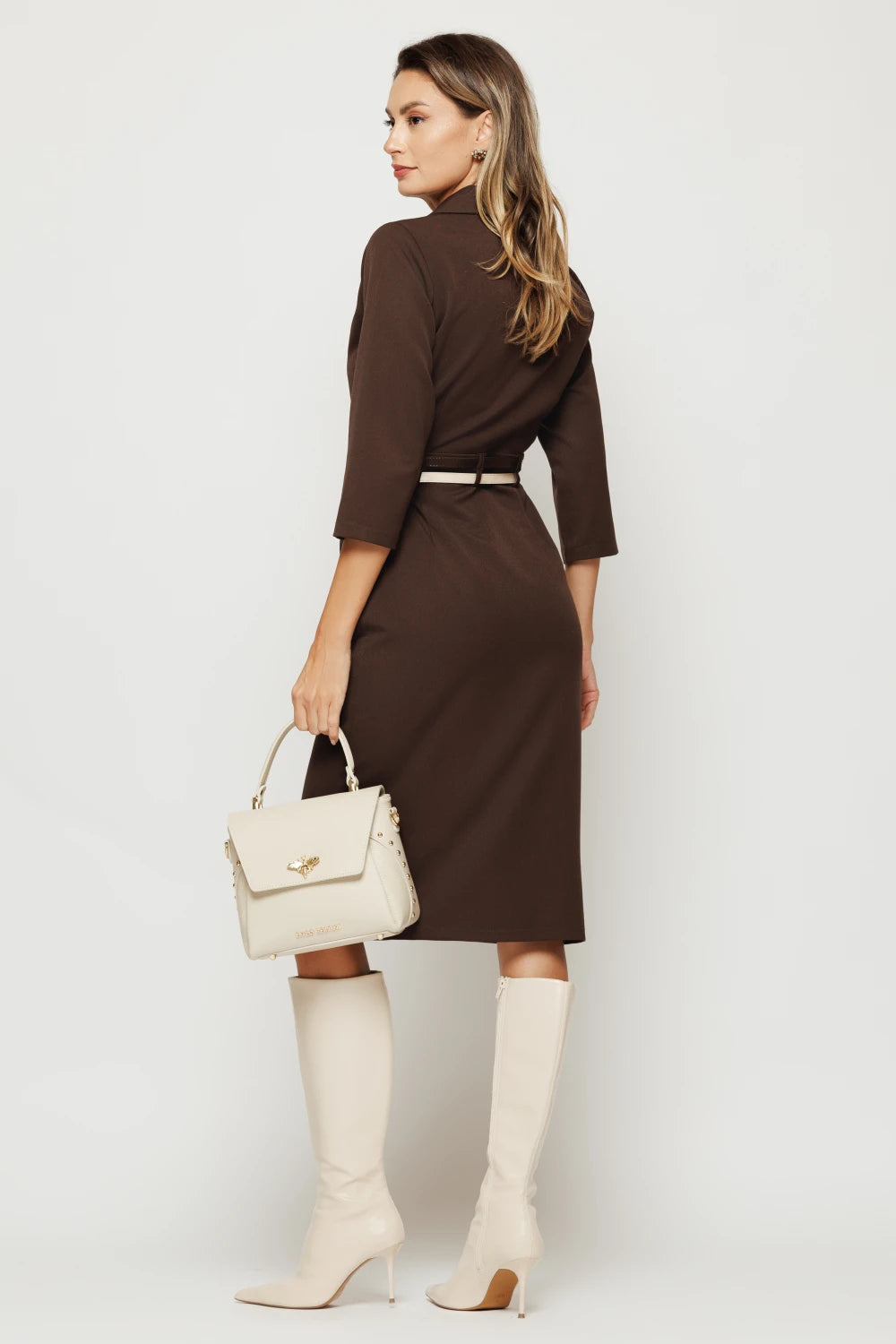 Rochie Vivienne maro 3